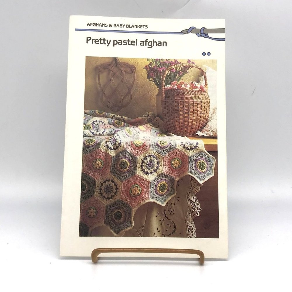 Vintage Marshall Cavendish Pattern QCSC1 Limited, Pretty Pastel Afghan or Baby